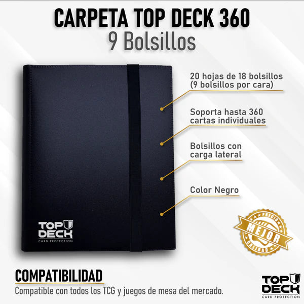 Carpeta Premium | TOPDECK 360 color Negro