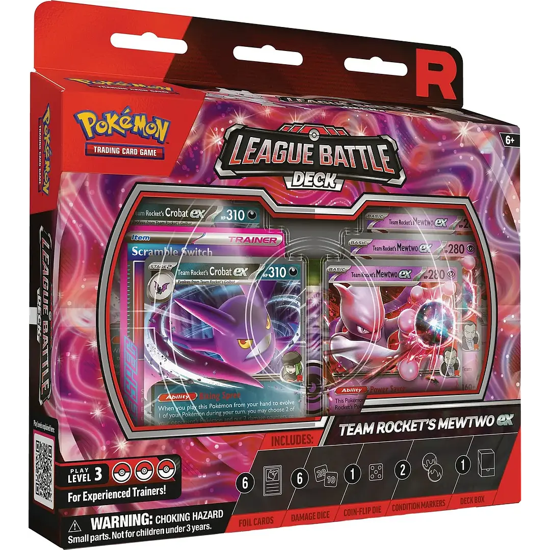 Pokémon TCG: Team Rocket’s Mewtwo ex League Battle Deck – Ingles