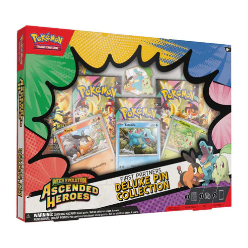 Pokémon Ascended Heroes First Partners Deluxe Pin Collection - Español