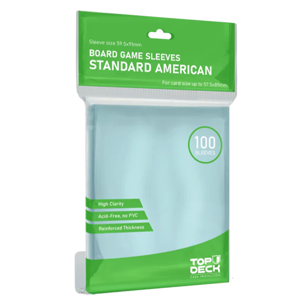 Protectores Juego de Mesa TOP DECK Standard American 57x89mm (100u)