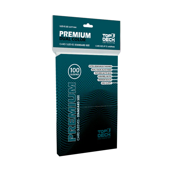 Protectores Premium  TOPDECK Standard 66x91mm color Negro (100u)