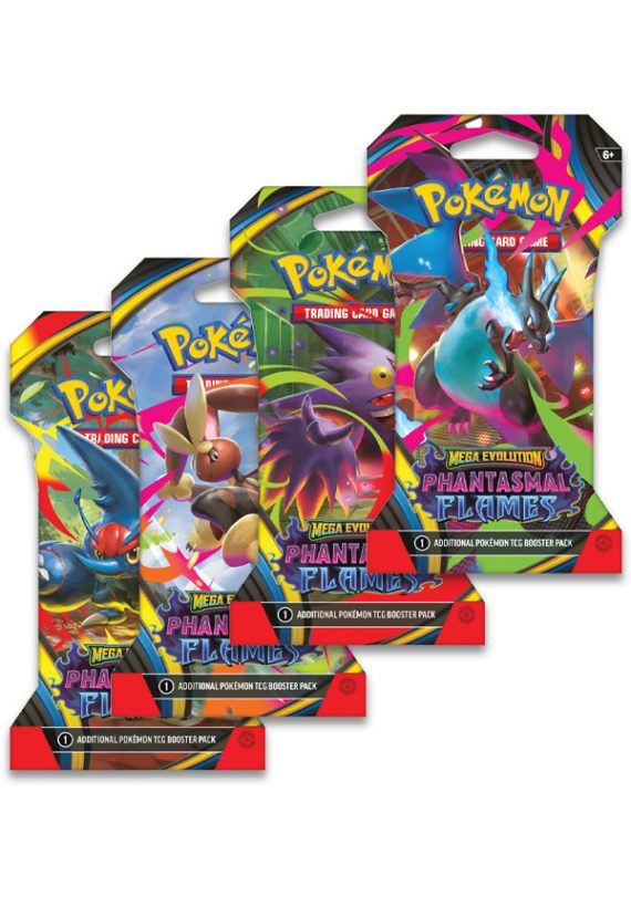 Mega evolutions - Phantasmal Flames Sleeved Booster - Ingles