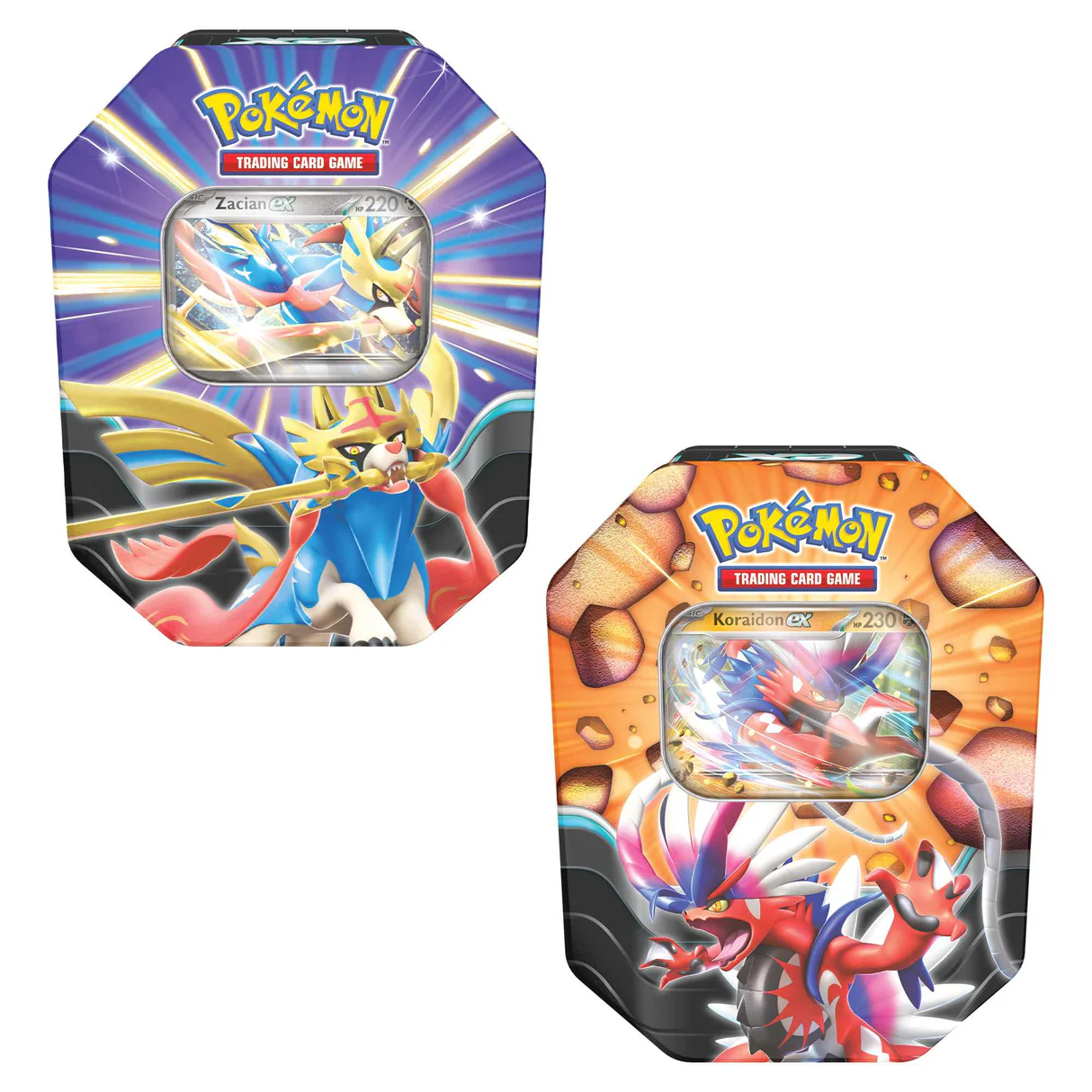 Slashing Legends Ex Tin - Koraidon ex & Zacian ex