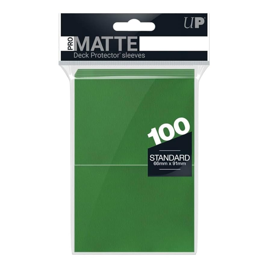 Ultra Pro Protectores de cubierta estándar - Pro-Matte Green (100u)