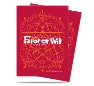 Red Card Back Standard Deck Protectors for Force of Will (65-Pack) - Ultra Pro Card Sleeves