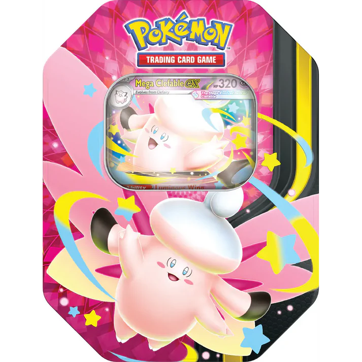 Pokémon: Mega Moonlit Tin (MEGA CLEFABLE) - Ingles